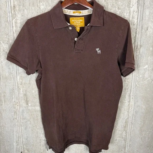 Mens Abercrombie & Fitch Muscle Fit Polo Shirt Bundle Green Brown Grey Size M - Picture 4 of 8